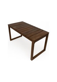 Resim Basic Eko Ahşap Masa Şeffaf Vernik 