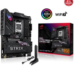 Resim ASUS Rog Strıx B850-e Gamıng Wıfı, 4xddr5, 5x M2, Hdmı, Dp, 2xtype-c, Wi-fi 7, Bluetooth V5.4, Am5 S 