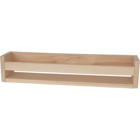Resim kırtkırt ahşap Doğal Ahşap 50x10 cm Kitaplık Çocuk Bebek Odası Duvar Kitaplığı 