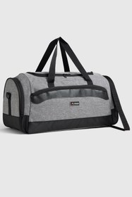 Resim FOCUX Nil-12 SPOR ÇANTASI AYAKKABI BÖLMELİ SEYAHAT ÇANTASI EL VALİZİ GYM SPOR SALONU GRİ 