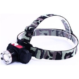 Resim Profesyonel Şarjlı Kafa Feneri Watton Wt-122 Siyah 