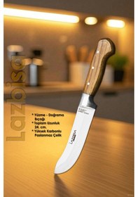 Resim Hand Craft Mutfak Bıçak Seti Et Kemik Tavuk Yüzme Sıyırma Bıçağı 2 Li Set Hds-33 Ahşap 