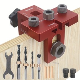 Resim Bu Evrensel 3-in-1 Ahşap Delme Jig Kiti ile DIY Potansiyelinizi Açın! 