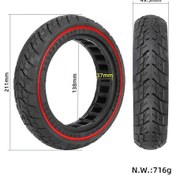 Resim Lemestar 8.5 İnç Elektrikli Kaykay Tamir Lastiği - 8 1/2x2 50/75-6.1 Uyumlu, Arıklı Hücre, Tırmanma Dayanıklı, Patlamaz, Ön/arka Teker 