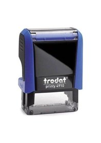 Resim Trodat Standart Kaşe Otomatik 26x09 Karışık Kasa Mavi Keçe 4910 