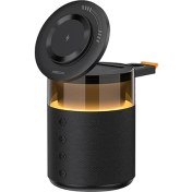 Resim Recci RCW-51 Kablosuz Şarj Standı Ambiyans Işıklı Bluetooth Speaker Hoparlör Özellikli Siyah 