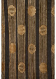 Resim Küçük Puanlı Model Gold Renk Hazır Ip Perde 300x280 Cm 