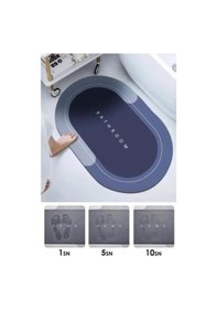 Resim Oval Süper Emıcı Banyo Paspası Tdrtr Renkli 