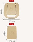 Resim Sones Bmw E90 / F30 İçin Araba Çocuk Koltuğu Kapağı Montajı Bej 