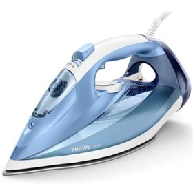 Resim Philips Buharlı Ütü 180g Şok Buhar, 2400w & Steamglide Taban – Mavi/beyaz Azur Gc4532/20 