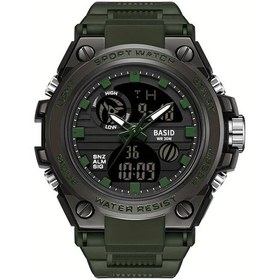 Resim Cloud011 Erkekler İçin Asker Yeşili Spor Kol Saati Tarih Kronometre Dünya Saati Alarm Diğer 