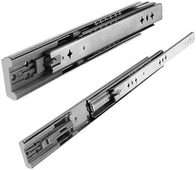 Resim (1 Çift) Frenli Teleskopik Çekmece Rayı Bilyalı Dolap Çekmecesi Ray Metal En 4.3 cm Uzunluk 40 cm 