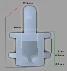 Resim MEFAUTO Tır Perde Ray Klipsi Mercedes Actros Axor / Daf Uyumlu ( 10 Adet ) 