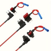 Resim 1 adet Add-a-circuit Sigorta TAP Adaptörü Mini ATM APM Blade Sigorta Tutucu 10A Blade Araba Sigortası 12V Sigorta Tutucu Mikro, Mini Standart 