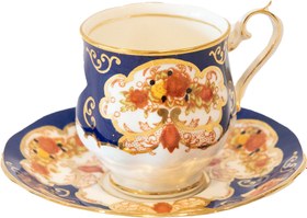 Resim Royal Albert özel bir seri olan Heirloom tamamı el boyama 2’li duble kahve fincanı sunum tabaklı porselen set 