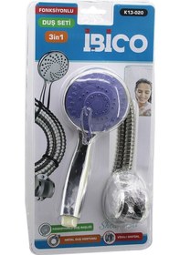 Resim Vakumlu Ambalaj3in1duş Seti Fonksiyonlu Duş Başlık - Metal Duş Ho Çok Renkli 