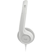 Resim TREND LOGITECH H390 MIKROFONLU BEYAZ KULAKLIK 981-00128 