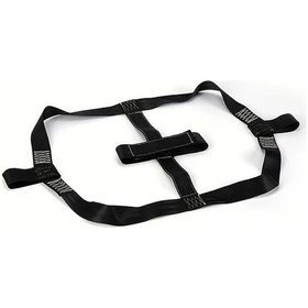 Resim Hightower Siyah 2'li Motosiklet Lastik Bağı Seti - Dayanıklı Pe Malzeme, Ayarlanabilir Kayışlar 