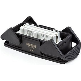 Resim Plastik 16 Kontak Makine Tipi Priz 16A Alttan Girişli 2 Mandallı 