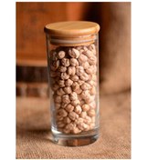 Resim Genel Markalar Zolla Cam Saklama Kabı, Büyük, 6.5x14 Cm, Bambu Kapak 