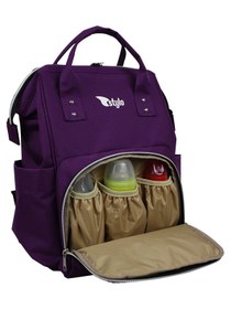 Resim Stylo Star Takım Baskılı Just Bebek Bakım Çantası ve Termos Çanta - Lila - Mor / S 