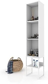 Resim BNY130-Beyaz Panjur Kapaklı Metal Ayaklı Banyo Dolabı 