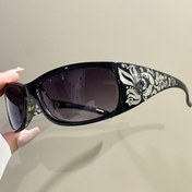 Resim Apaircircle Punk Tarzı Moda Gözlükler, PC Lensli, Dayanıklı Metal Menteşe ve Kalın Çerçeve 