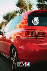 Resim Yalıgraf Reklam Tabela Arabada Bebek Var Sticker Arka Cam Yapıştırma 24x28 cm 