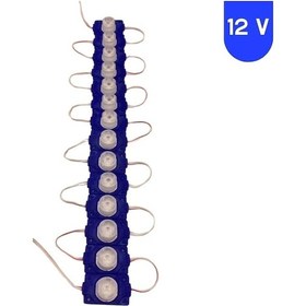 Resim 12 Volt 1.5 Watt Tek Lensli Mavi 3030 Led Modül Ip65 10 Adet Modül 