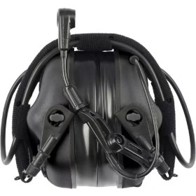 Resim Earmor M32 Plus Telsiz Yuvalı Kulak Koruma Elektronik Atış Kulaklığı (Black) Siyah 