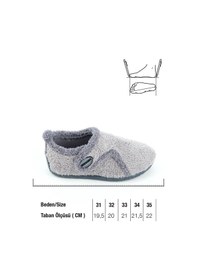 Resim Gezer Kışlık Erkek Çocuk Peluşlu Rahat Taban Cırt Cırtlı Ayarlanabilir Ev Okul Kreş Panduf Ayakkabı Ga2kfm.03422.00.019.0d Gri 