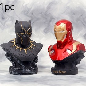 Resim 1 adet Marvel Kara Panter ve Demir Adam PVC Koleksiyon Figürleri - Ücretsiz Tasarım, Detaylı Heykeller ile Metalik Detaylar, İç/ Dış Mekan Dekoru, Doğum Günü, Tatiller, Sevgililer Günü, Yıldönümü ve Partiler için Mükemmel, Hediye Dekorasyonları | Detaylı Heykeller | Metalik Kaplama, Ev Dekoru 