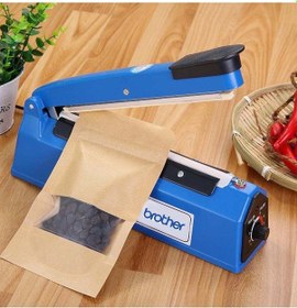 Resim Poşet Ağzı Kapama Yapıştırma Makinası 20 Cm Plastik Gövde N11.49424 