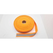 Resim 4 Cm Geniş. 5 Metre Fosforlu Turuncu Polyester Reflektör Şerit 
