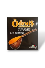 Resim ödemiş Kısa Sap Saz/Bağlama Takım Tel 0.18 