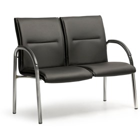 Resim MEHMET YAREN BURO Mini 2 Li Ofis - Müdür - Büro - Misafir Çalışma Koltuğu Siyah Renk Krom Ayaklı 