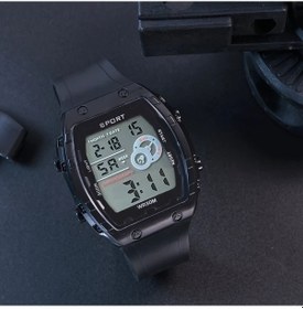 Resim Oldfriend Siyah Tek Boy Şık Trend Dijital Saat Luminus Tarih Alarm Kronometre Outdoor Ofis Diğer 