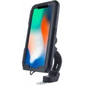Resim Polhammobile Motosiklet, Scooter Için Aynaya Takılan Su Geçirmez Telefon Tutucu, Dokunmatik Kapaklı Tutucu 