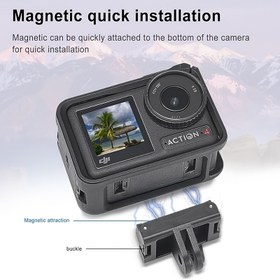 Resim DJI Osmo Action 5 Pro, Action 4, Action 3 kamerası ile uyumlu, dayanıklı ABS malzemesi, kolay takma ve ayırma için, Action Kamera Aksesuarı 