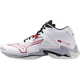 Resim Wave Lightning Z8 Mıd Unisex Voleybol Ayakkabısı Beyaz / Gri 