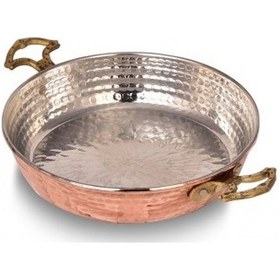 Resim Turna Bakır Soylu Tava 3 No 18 CM İnce Kırmızı Turna7604-1 