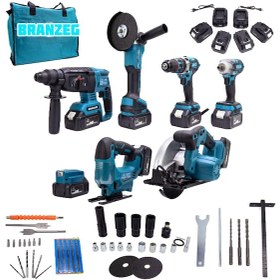 Resim Branzeg BRZ-74S 36v Super Sarjlı 4 Batarya 2 Şarj Cihazı 7li Set 