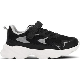 Resim Slazenger PARIS Çocuk Cırt Cırtlı Siyah Sneaker 