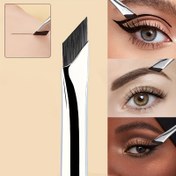 Resim Hassas Açılı Eyeliner Fırça Seti - Değnek Formlu, Kokusuz Polyester Kıllar, Tüm Cilt Tiplerine Uygun, Dayanıklı ABS Sap, Göz Kapağı ve Kaş Tanımı için Profesyonel Makyaj Aracı - Tek Parça 