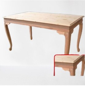 Resim Masa Klasik AVANGARD ASLAN Model Kayın Kulak Ayak HAM Ladin Açılır Tabla Kutuda sevk El yapım 