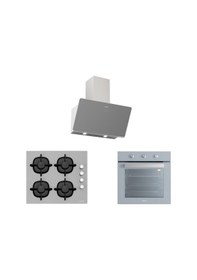 Resim Silverline BO6503S01 - CS5343S01 - 3457 Soho 60 Gri Ankastre Set 
