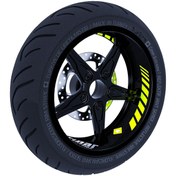 Resim Gp Racing Floresan Sarı İç Jant Şeridi Sticker Çınar Extreme 