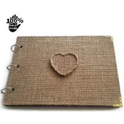 Resim Direkt-Al Yapışkanlı Nostaljik Fotoğraf Albümü Jüt Kumaş Kapak Özel Tasarım (330045826) 
