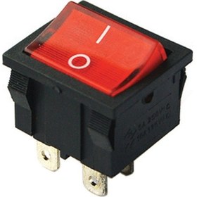 Resim Ayt Orta Boy Işıklı Anahtar On Off 4 Pin Aç Kapa Düğme Buton Ic-126 