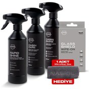 Resim Nasiol-SET 4-Araç Nano Koruma 5'li Seti Temel-Avantajlı Paket-Araç İçi ve Dışı Detailing Seti 